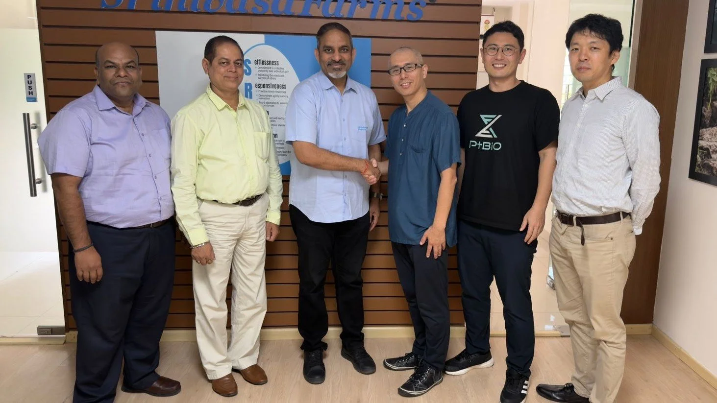 The PtBio Group Signs MOU with India’s Srinivasa Farms