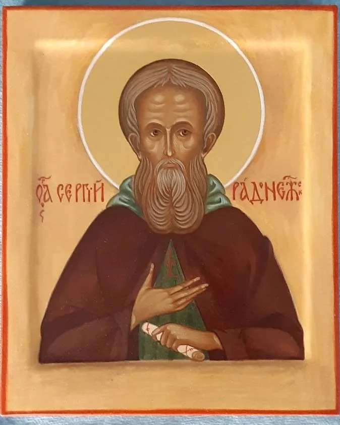 2020 - Saint Sergius of Radonezh
21 x 17 cm
Materials: Wooden panel, mineral pigments, egg tempera, and genuine gold leaf.