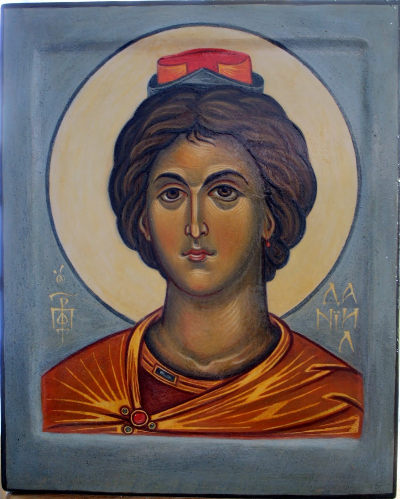 2017 - St. Prophet Daniil
20.5 x 16.5 cm
Materials: Wooden panel, mineral pigments, and egg tempera.