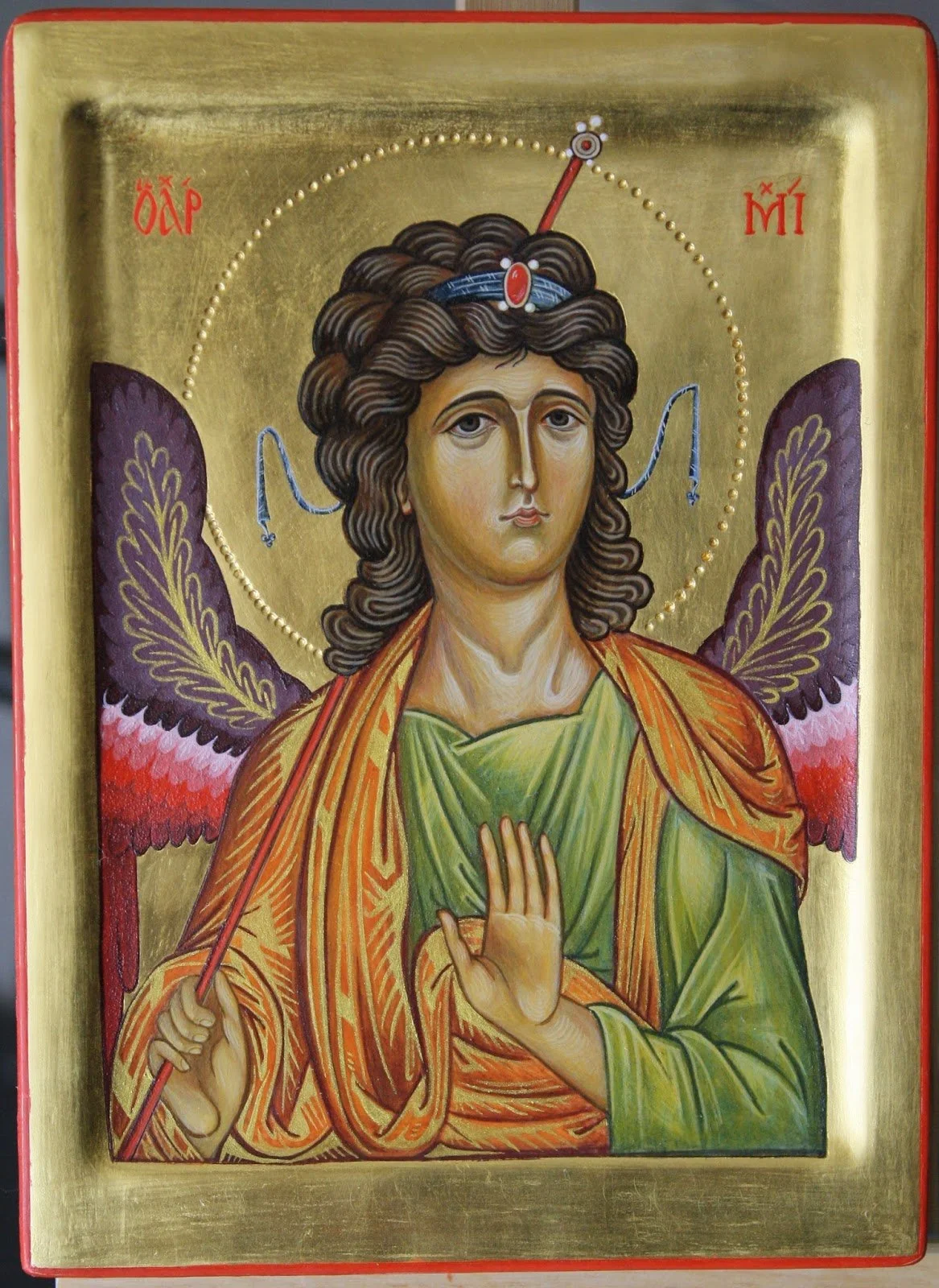 2016 - Archangel Michael
20 x 14 cm
Materials: Wooden panel, mineral pigments, and genuine gold.