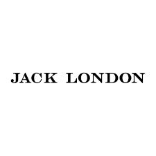 The text 'JACK LONDON' in bold black letters on a white background.