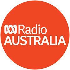 ABC Radio Australia logo on an orange background