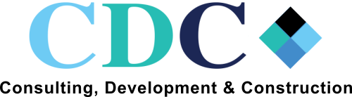 CDC logo with text 'Consulting, Development & Construction' below.