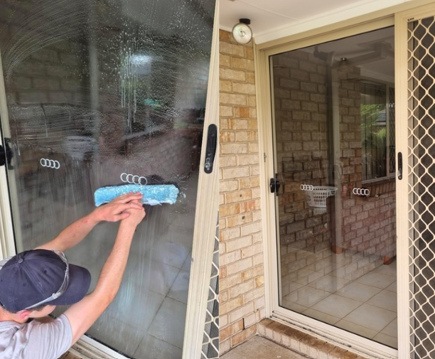 Before vs after cleaning canberra windows