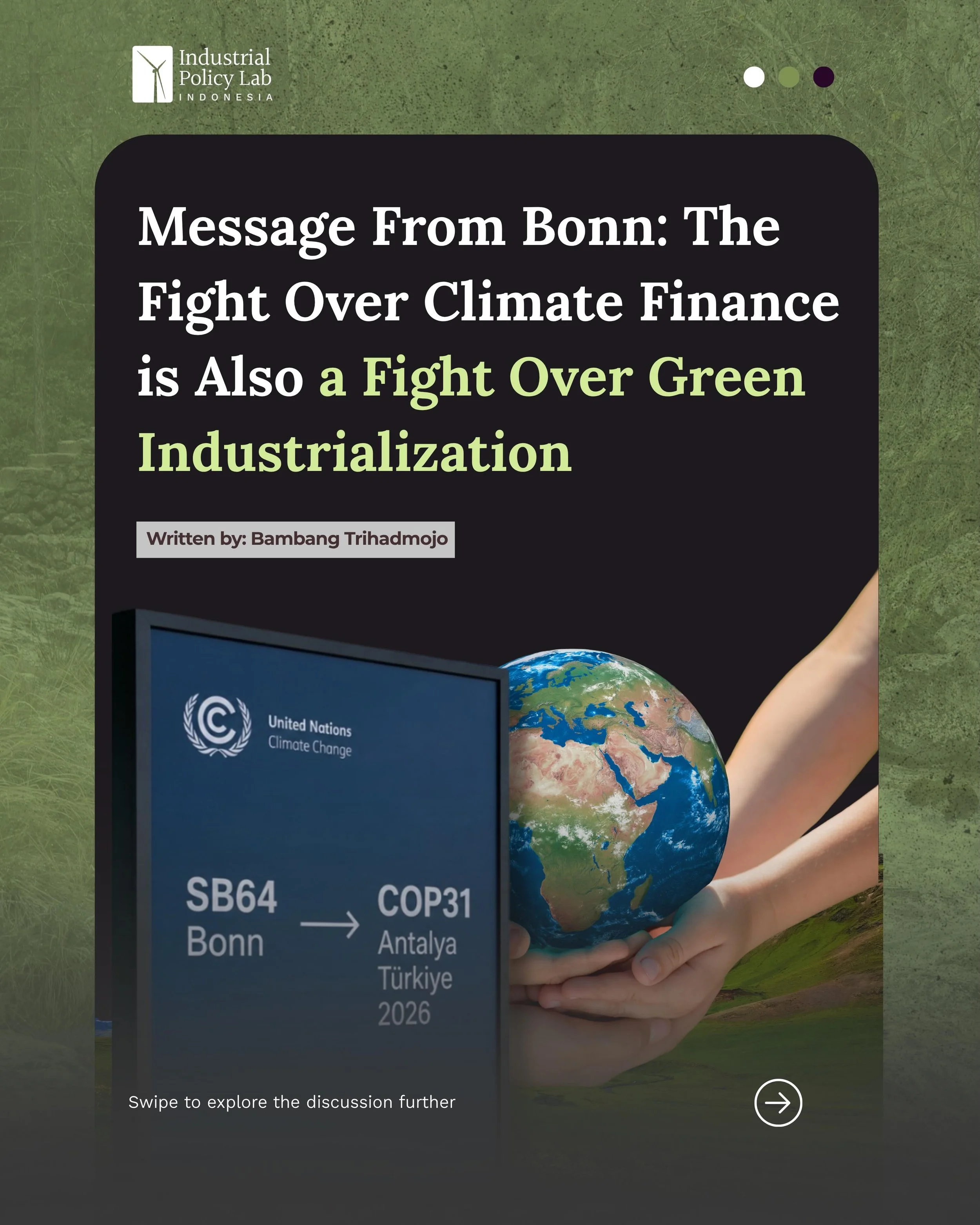 Message from Bonn 🇩🇪

Following the UNFCCC SB64 and Standing Committee on Finance (SCF40) meetings in Bonn, this article, written by our Sustainability Lead, Bambang Trihadmojo, examines the shifting landscape of global climate finance and its impl