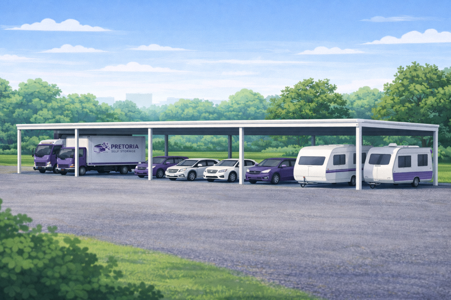 Outdoor Covered Storage