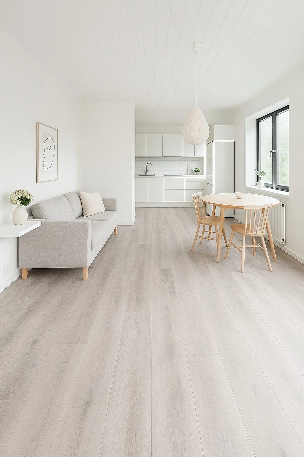 Luxury vinyl plank flooring installed by Elite Flooring WA in a modern Perth metro home.