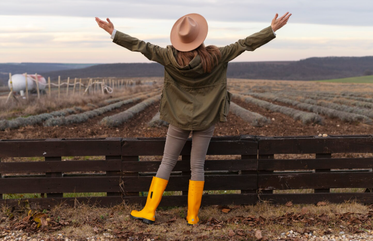 Concept image representing freedom and connection to nature