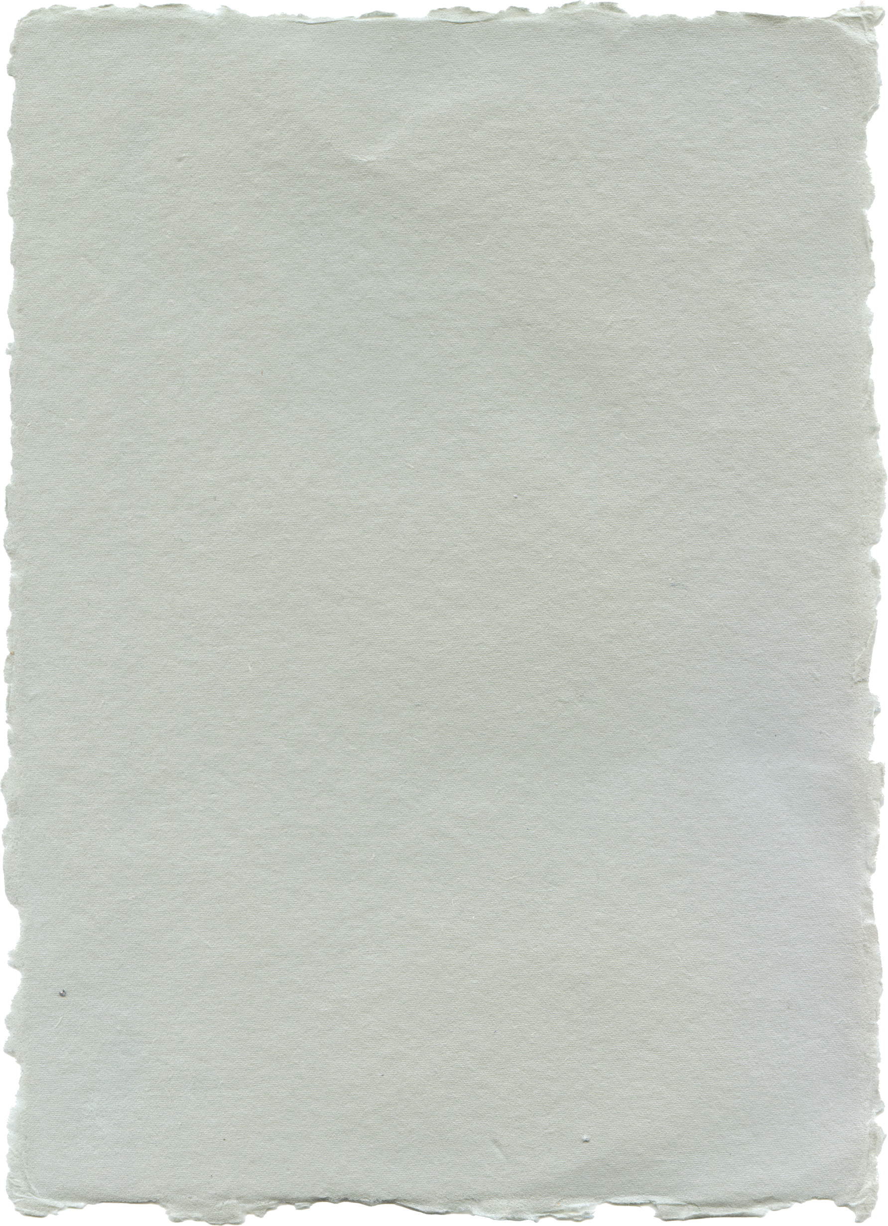 A plain, textured piece of light gray or off-white paper with torn edges.
