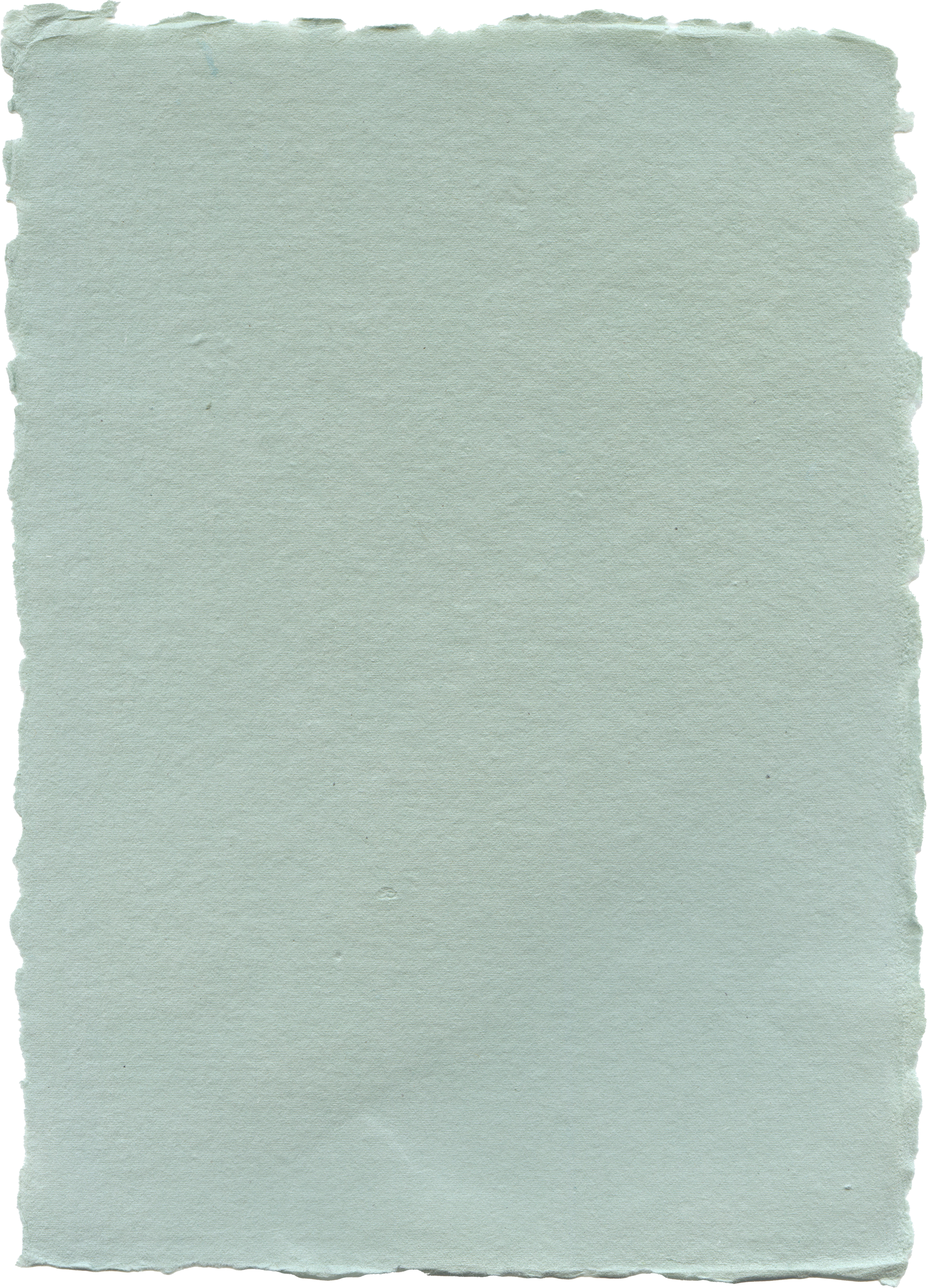 A blank piece of light greenish-gray textured paper with torn edges.