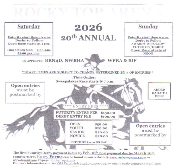 20th Annual SWWA Futurity /Derby
