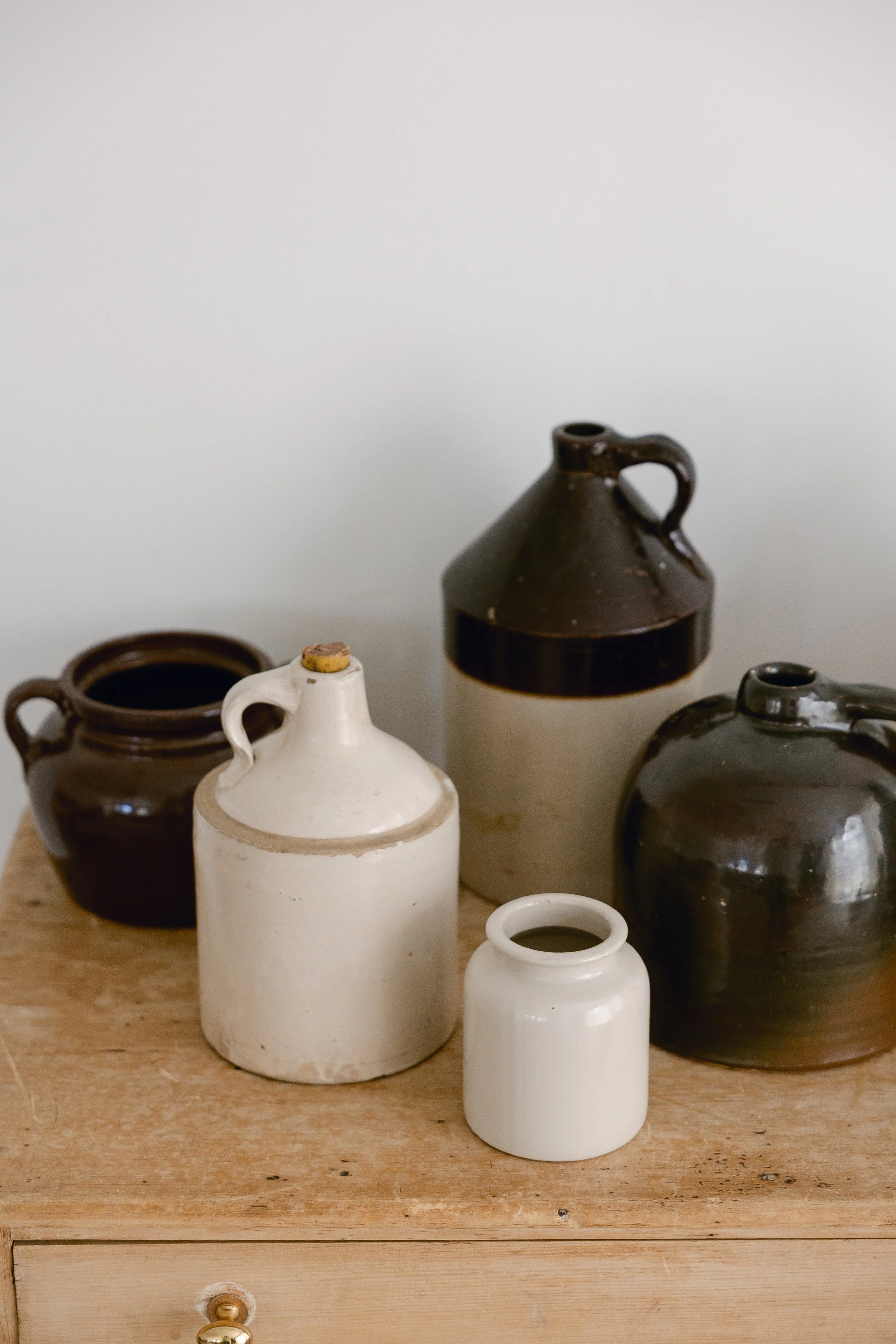 Vintage Mini Stoneware Crock