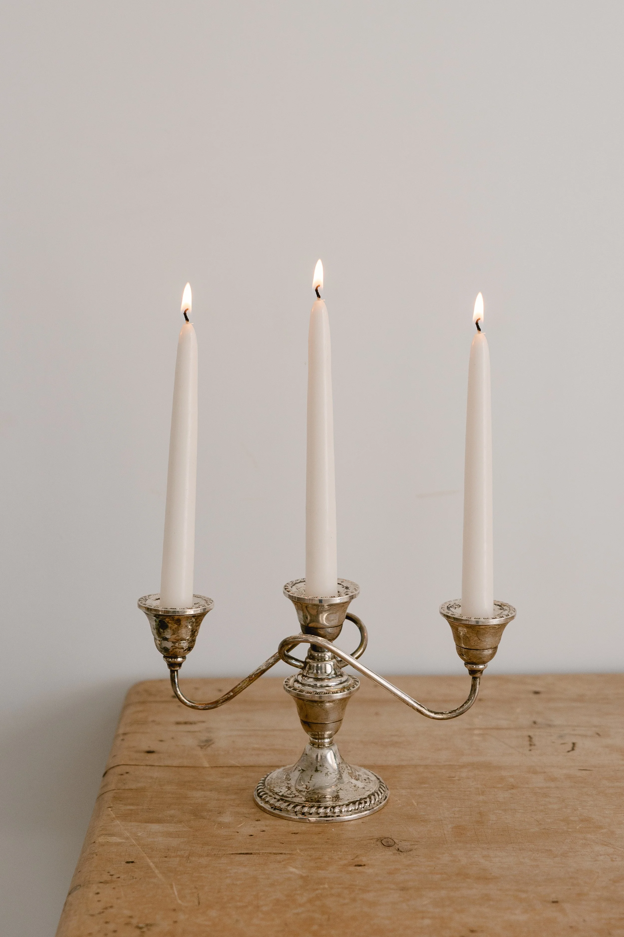 Heirloom Silver Candelabra