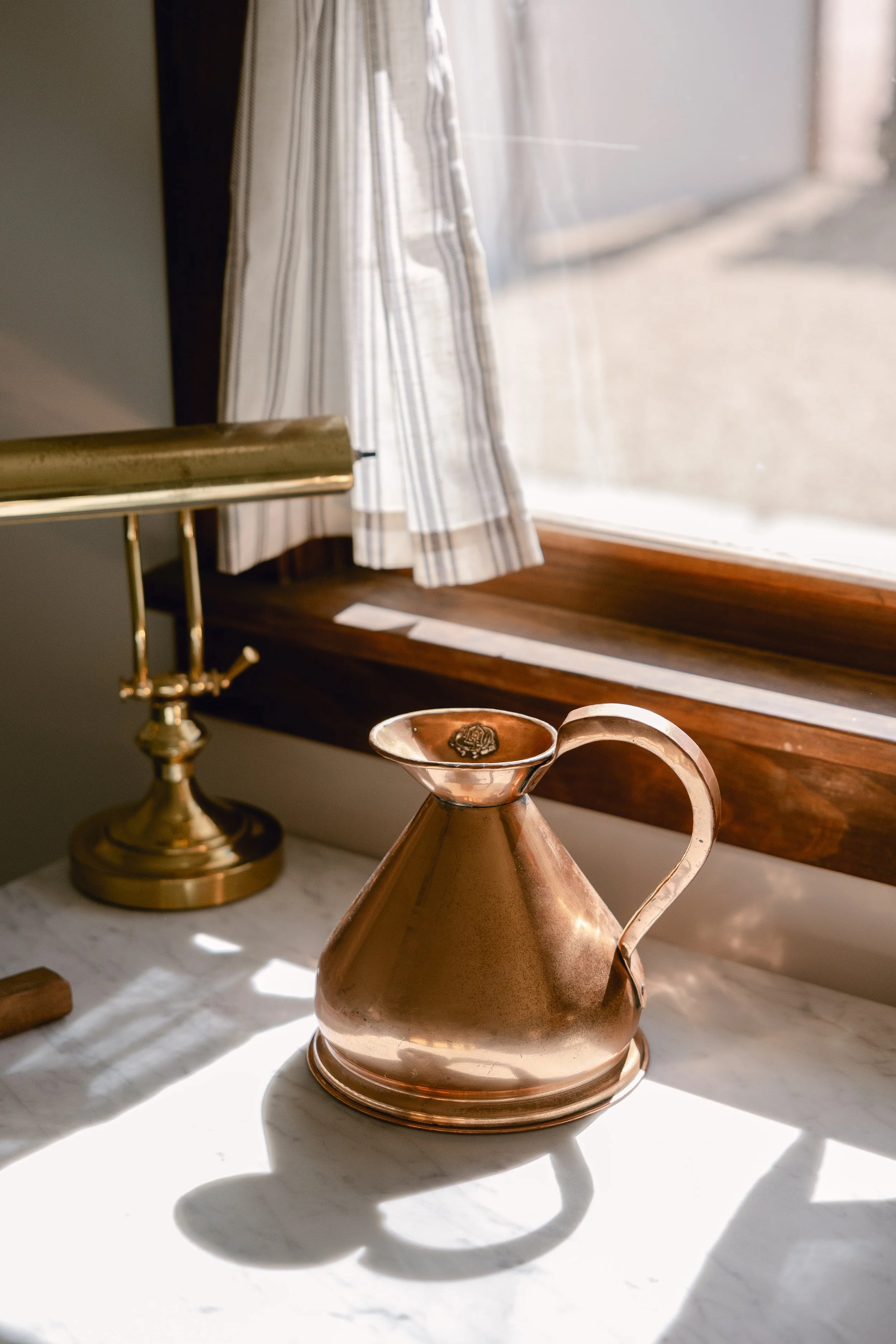 English Antique Copper Jug