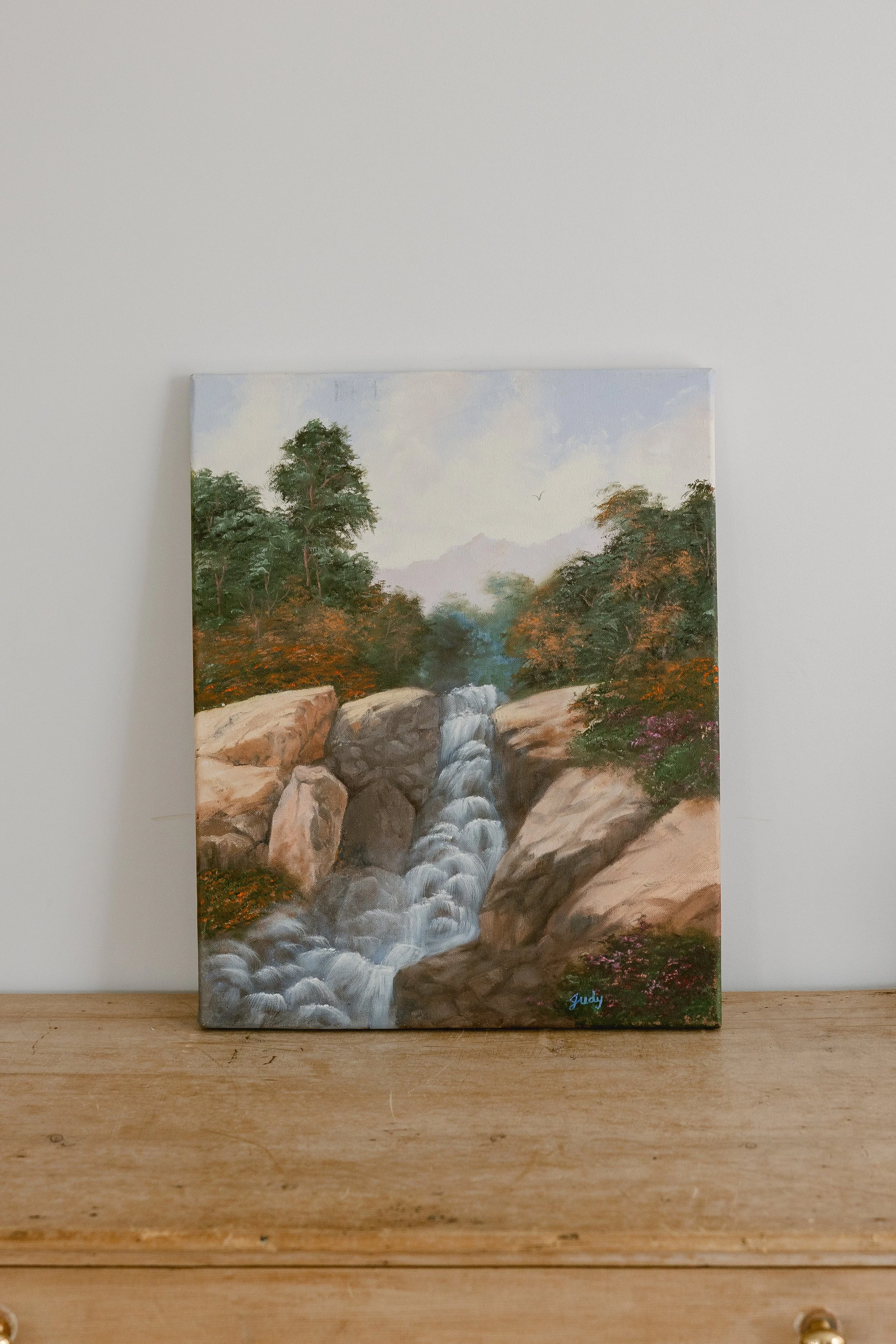 "River Run" Vintage Oil Painting