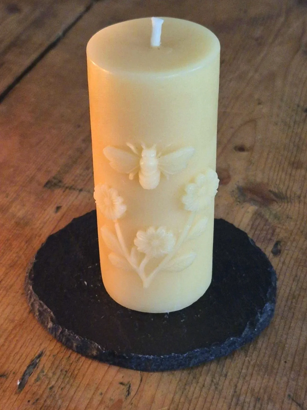 Flower & Bee Candle