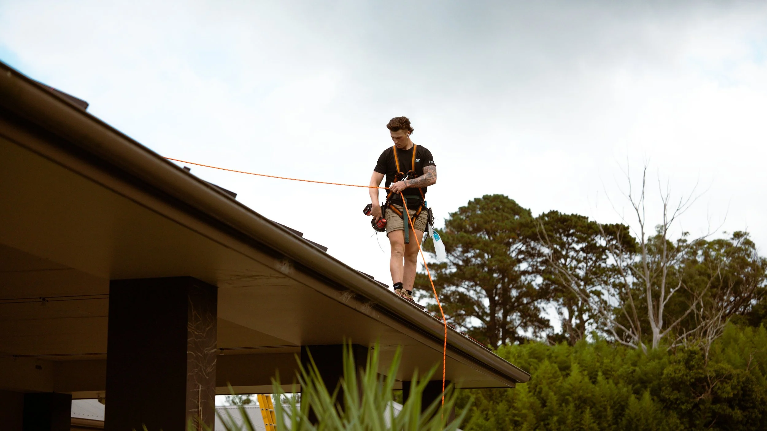 Team KPE doing Solar panel installation