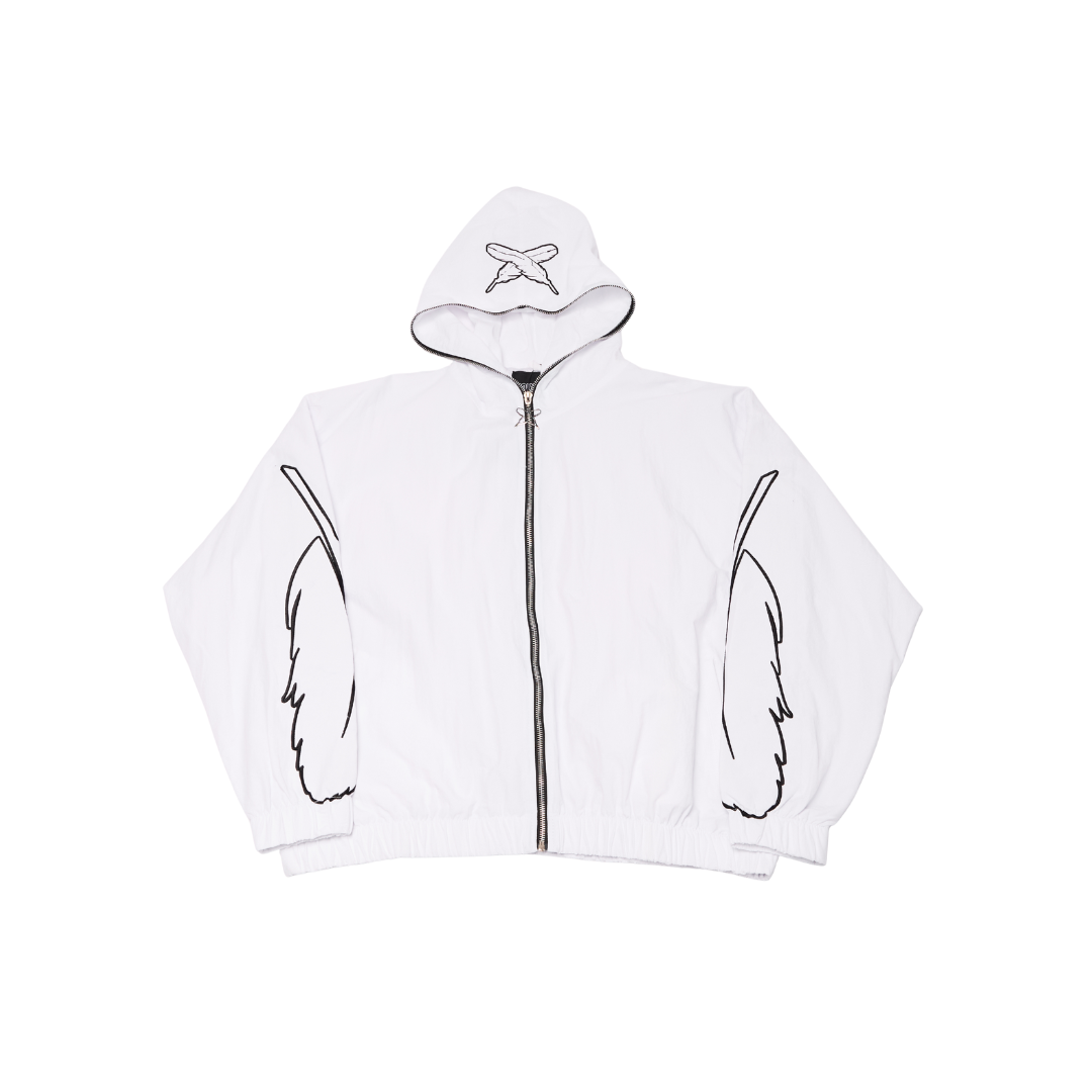 White "Native" Track Jacket