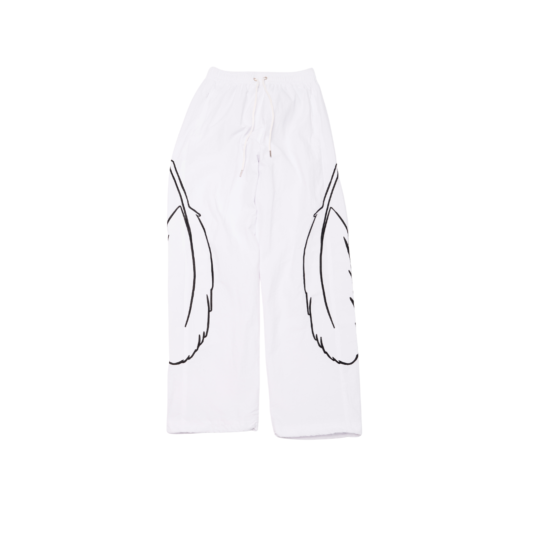 White "Native" Track Pants