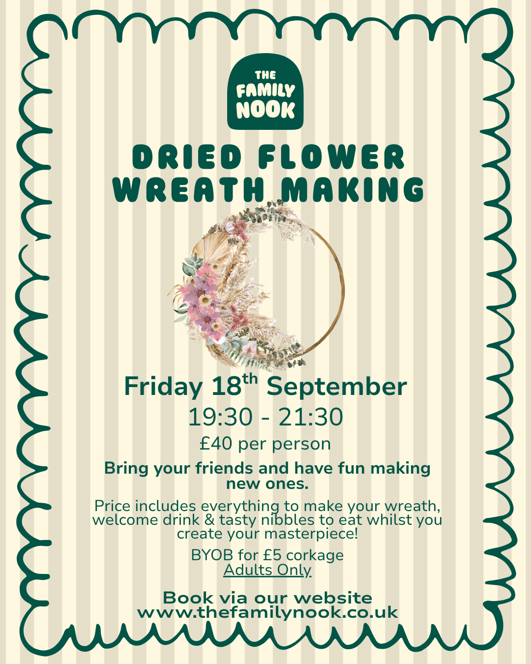 Dried Flower Wreath Workshop