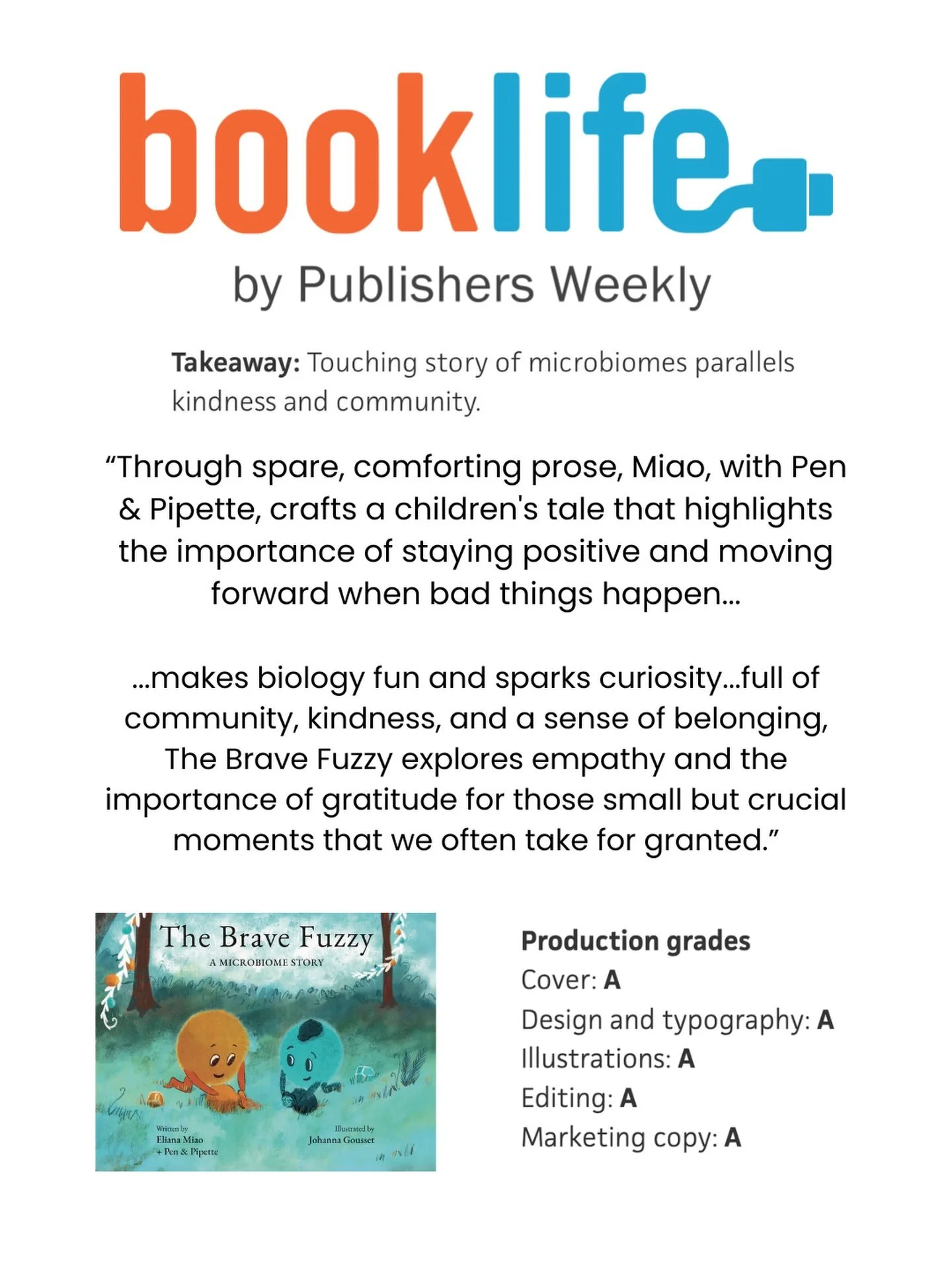 So grateful for this encouraging BookLife review! 

Read more here:
booklife.com/project/the-brave-fuzzy-108195