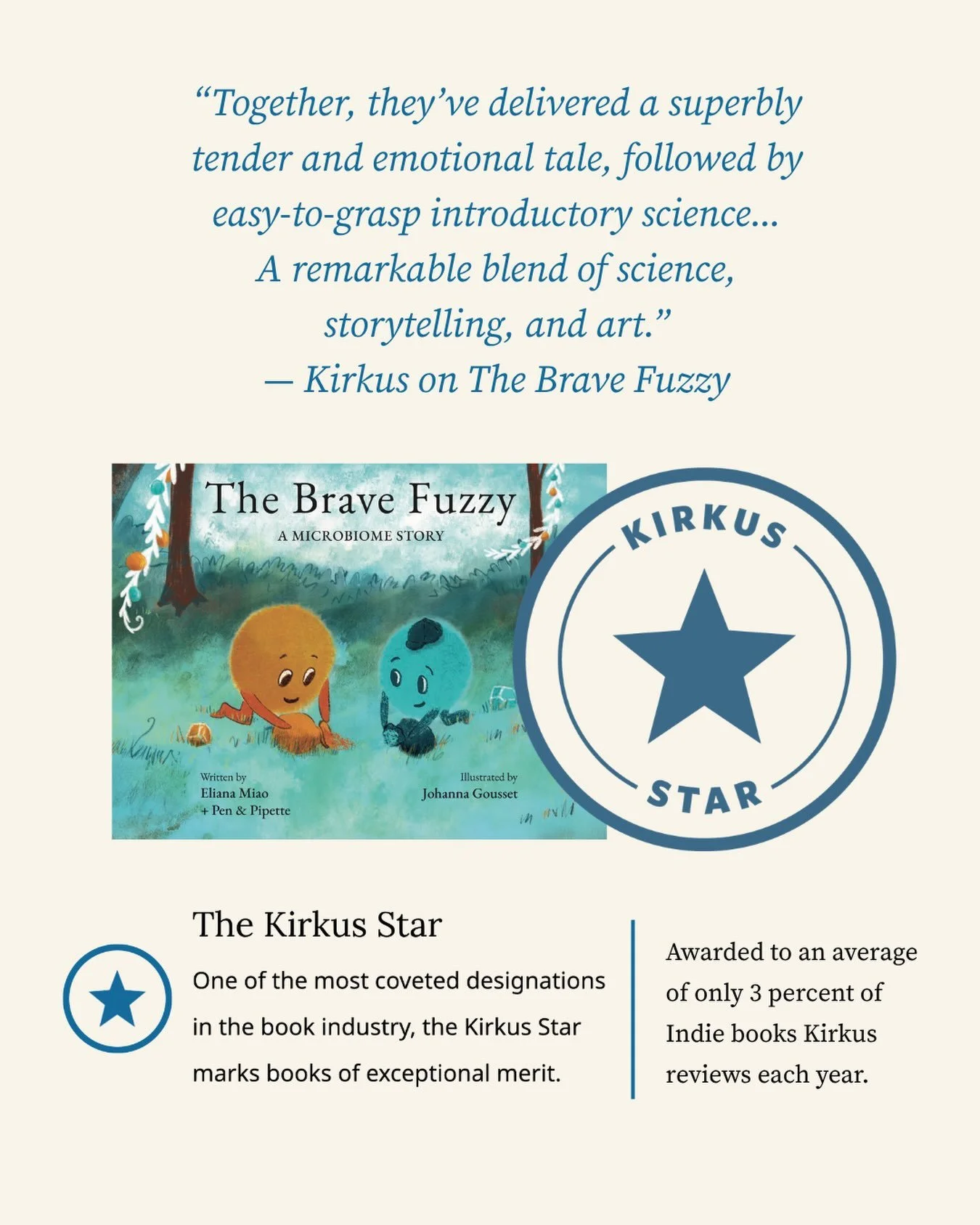We&rsquo;re so incredibly thankful and excited to receive a Kirkus Star. What an honor!!

There have been plenty of times when we had doubts about this book throughout our 2-year journey. But we continued to trust our vision of creating a story we be