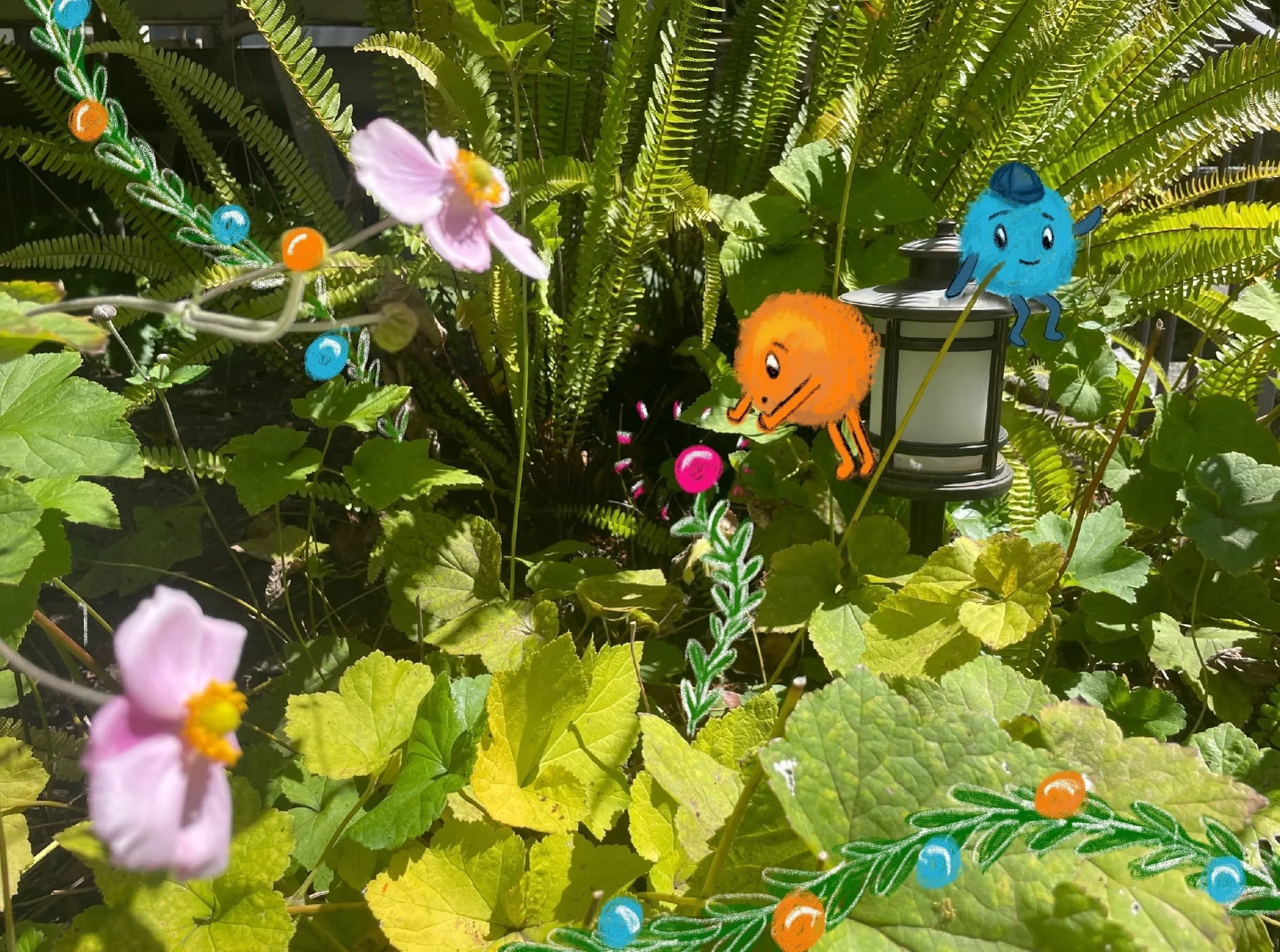 Some fuzzies spotted outside ✨ Art by Emily and originally brought to life by @goussetjohanna ! Can&rsquo;t wait for readers to meet our characters soon&hellip;sept 29 is coming up!!

#childrensbook #whimsical #characters #booklaunch