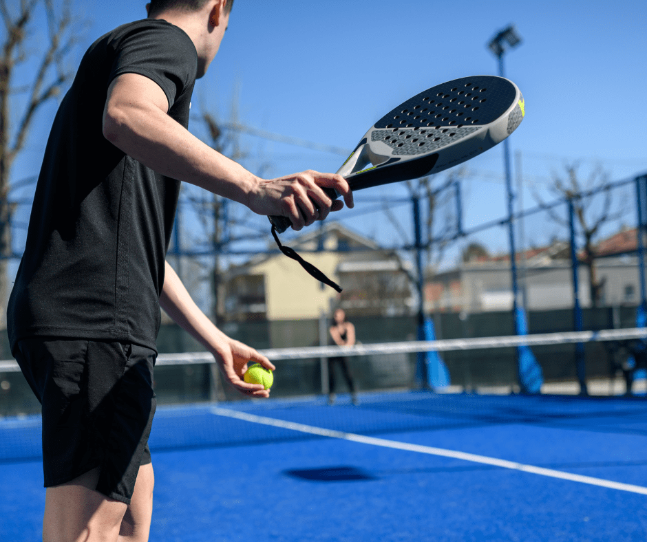 The Body Shot at Net in Padel
