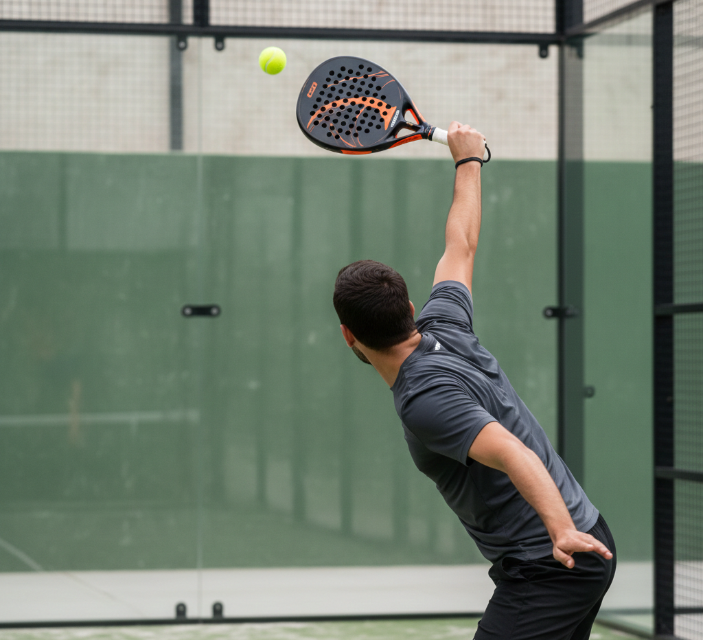 The Padel Topspin Serve: Safe, Kicking, Effective