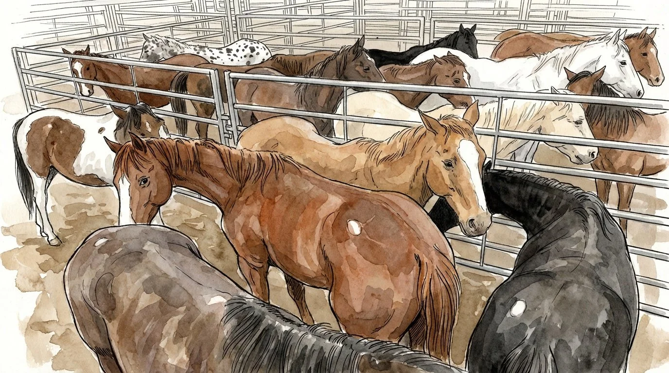 The Auction Block and the Final Hour: Understanding the Equine Rescue Pipeline