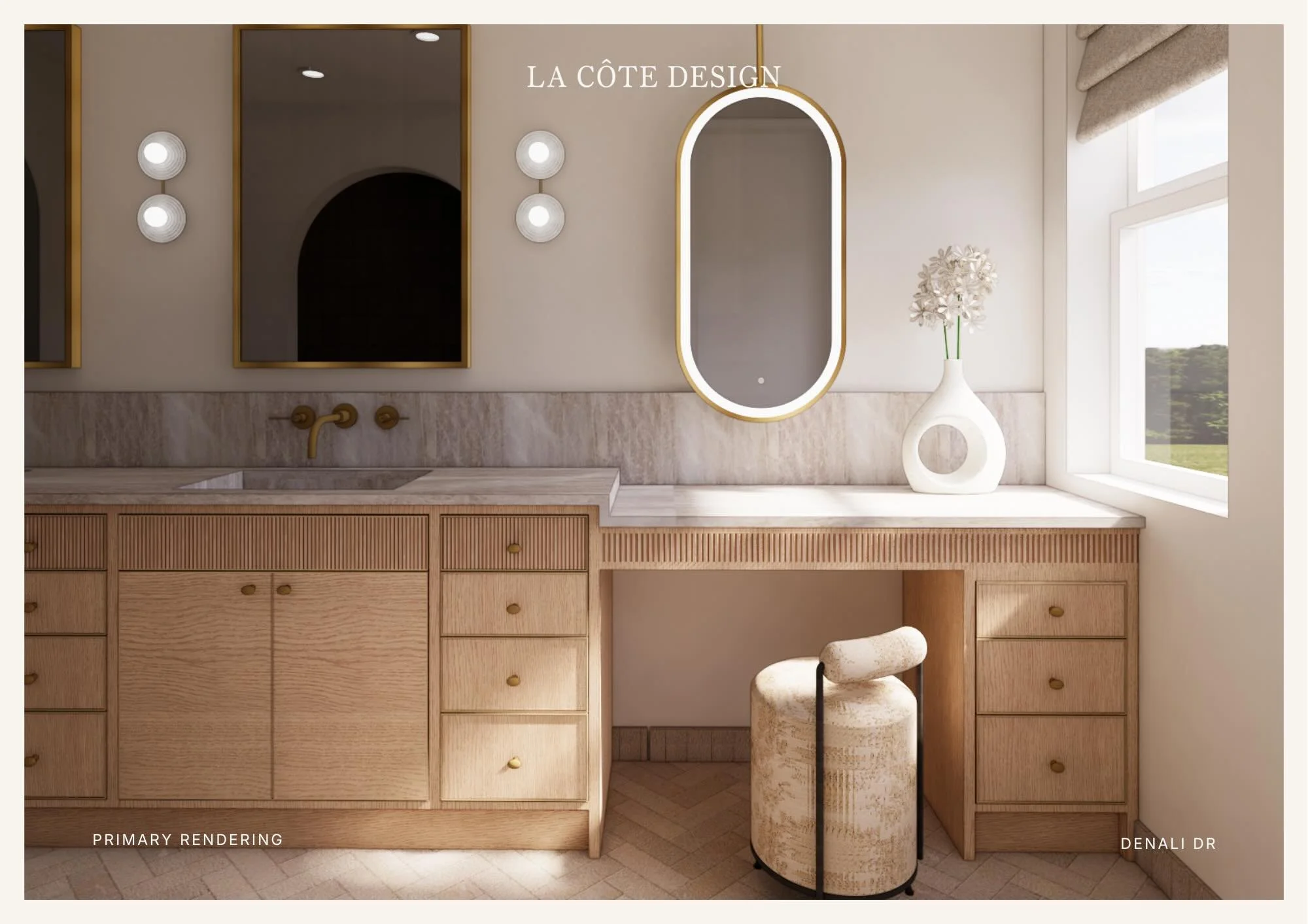 This home is our actual dream project ☁️ first look at the renderings of the primary bathroom, including some before!
