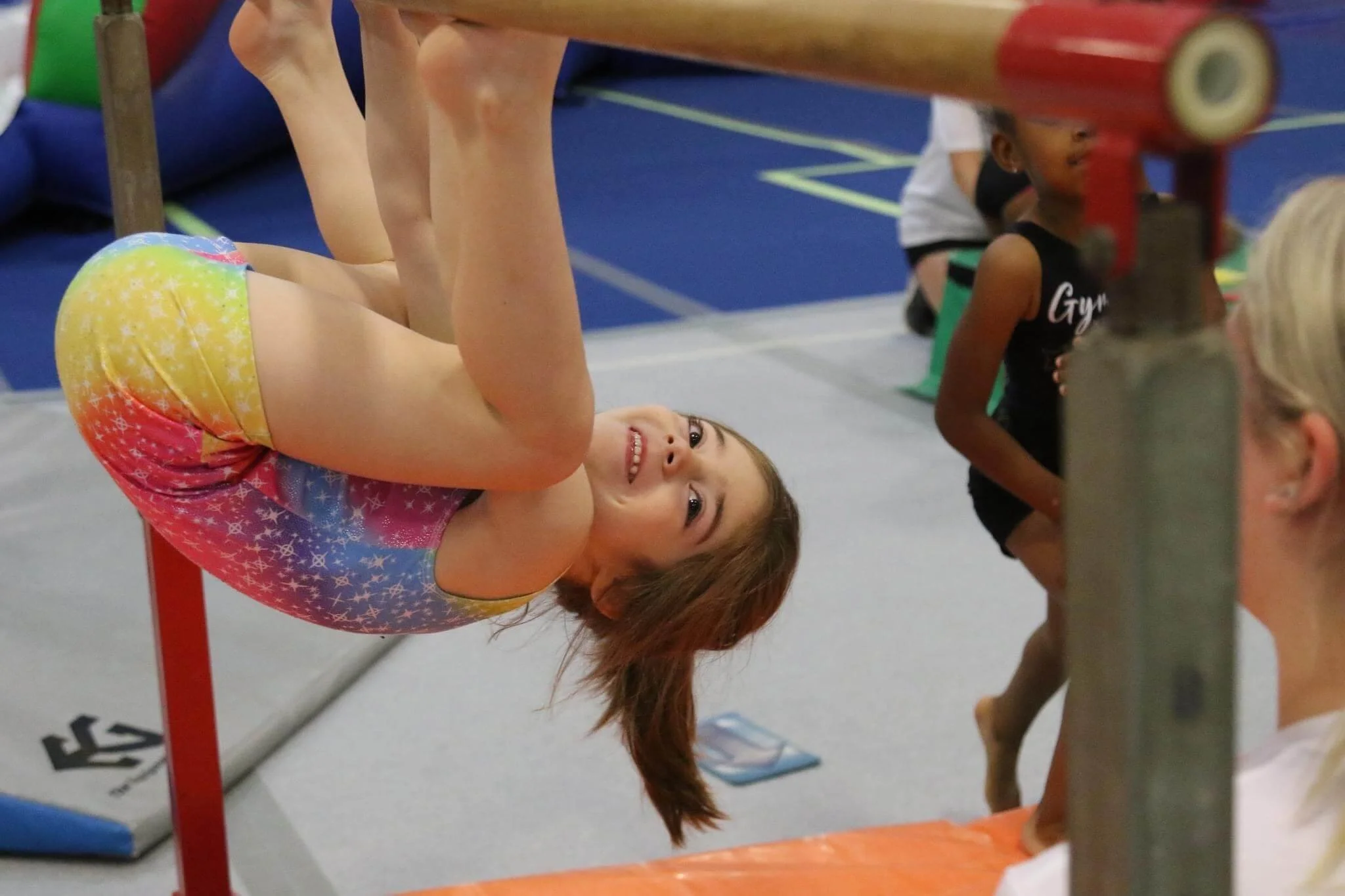 Young girl gymnast
