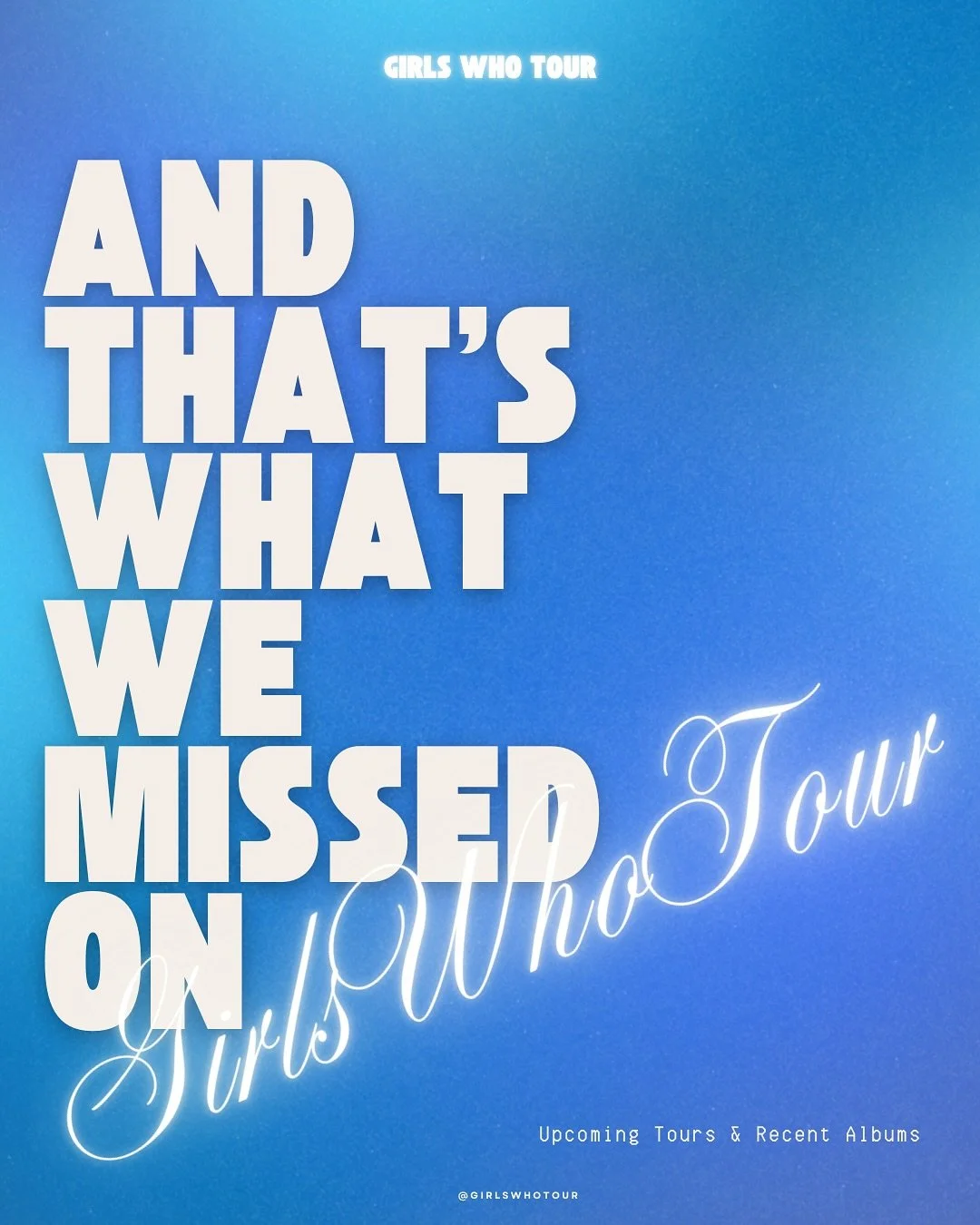 we&rsquo;re baaaaaack !!!!
we have missed a few highlights from our break, so here&rsquo;s a quick round up of projects that can&rsquo;t go unmentioned! ⭐️🪩 
#artisttowatch #artist #music #musician  #discovernewmusic #newmusic #artists #touring #gir