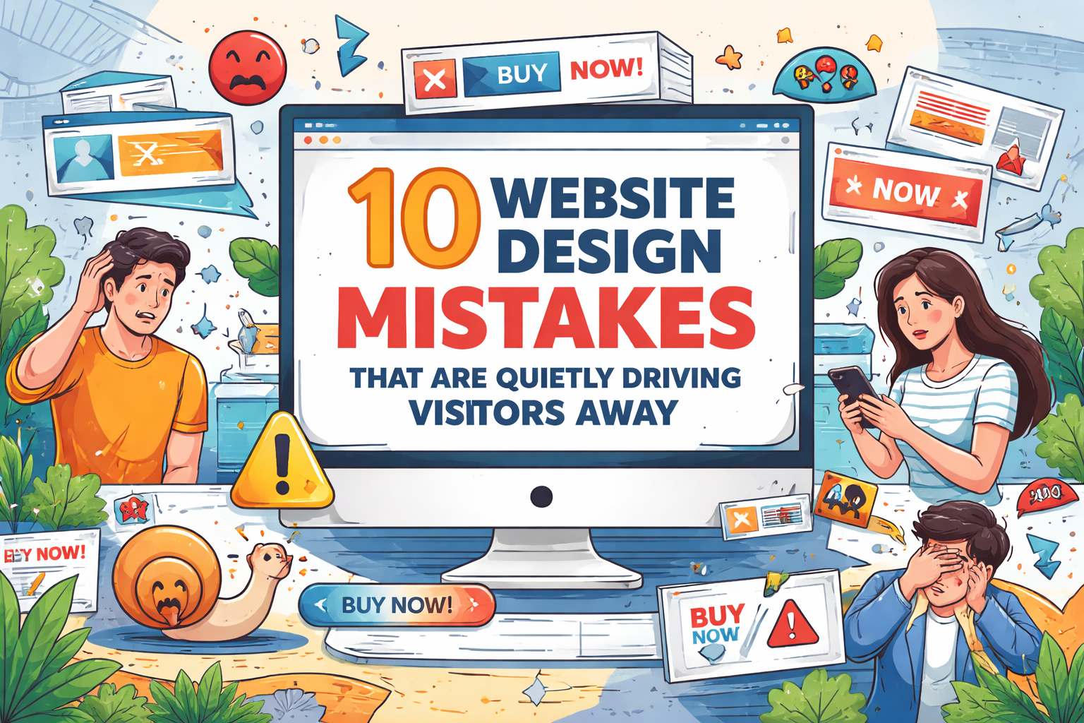 10 Website Design Mistakes That Are Quietly Driving Visitors Away