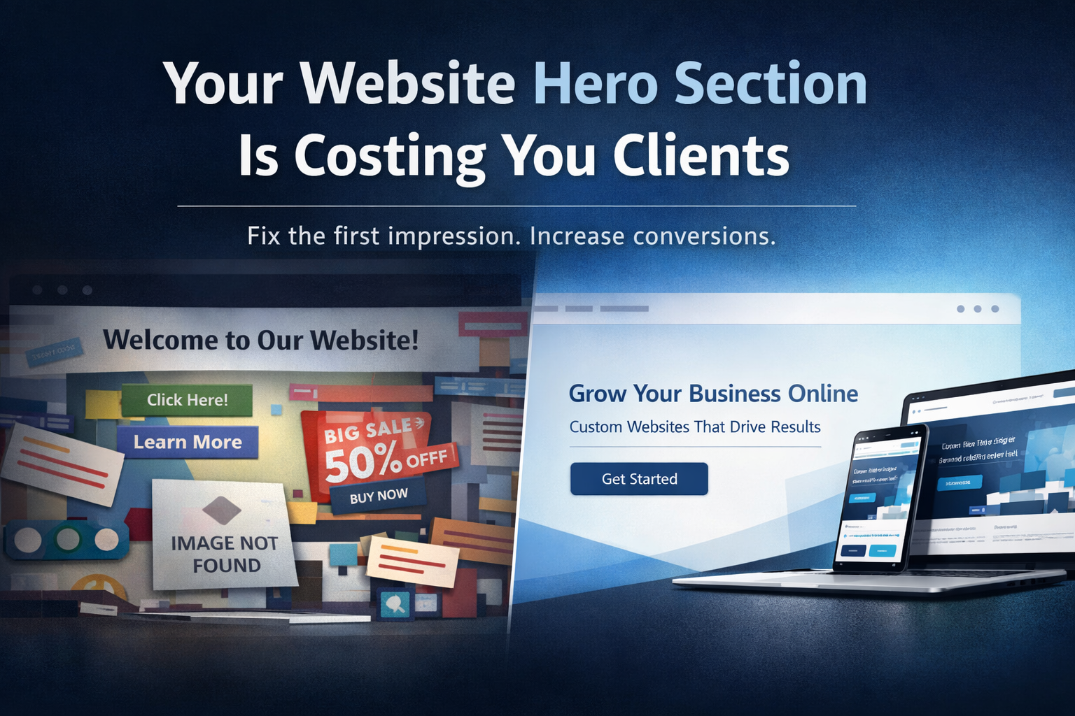 Why Your Website Hero Section Is Costing You Clients