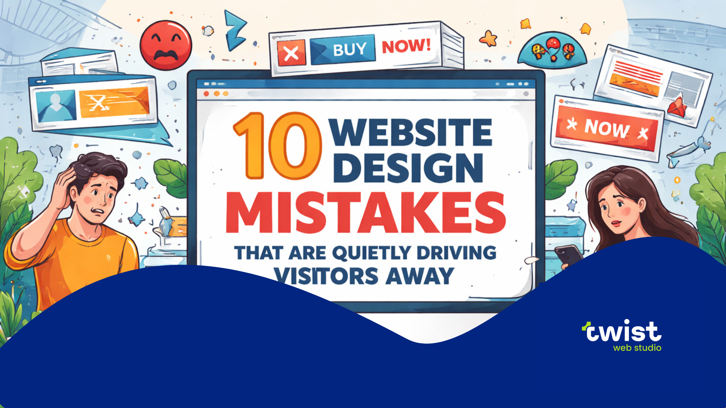 10 Website Design Mistakes That Are Quietly Driving Visitors Away