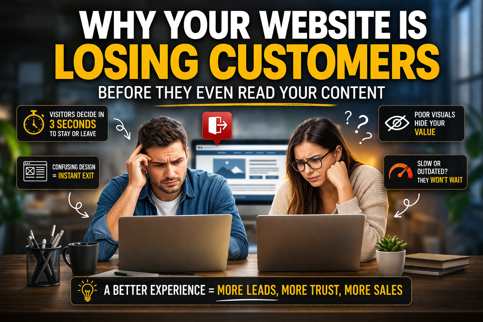 Why Your Website Is Losing Customers Before They Even Read Your Content