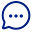 Speech bubble icon with three dots inside.