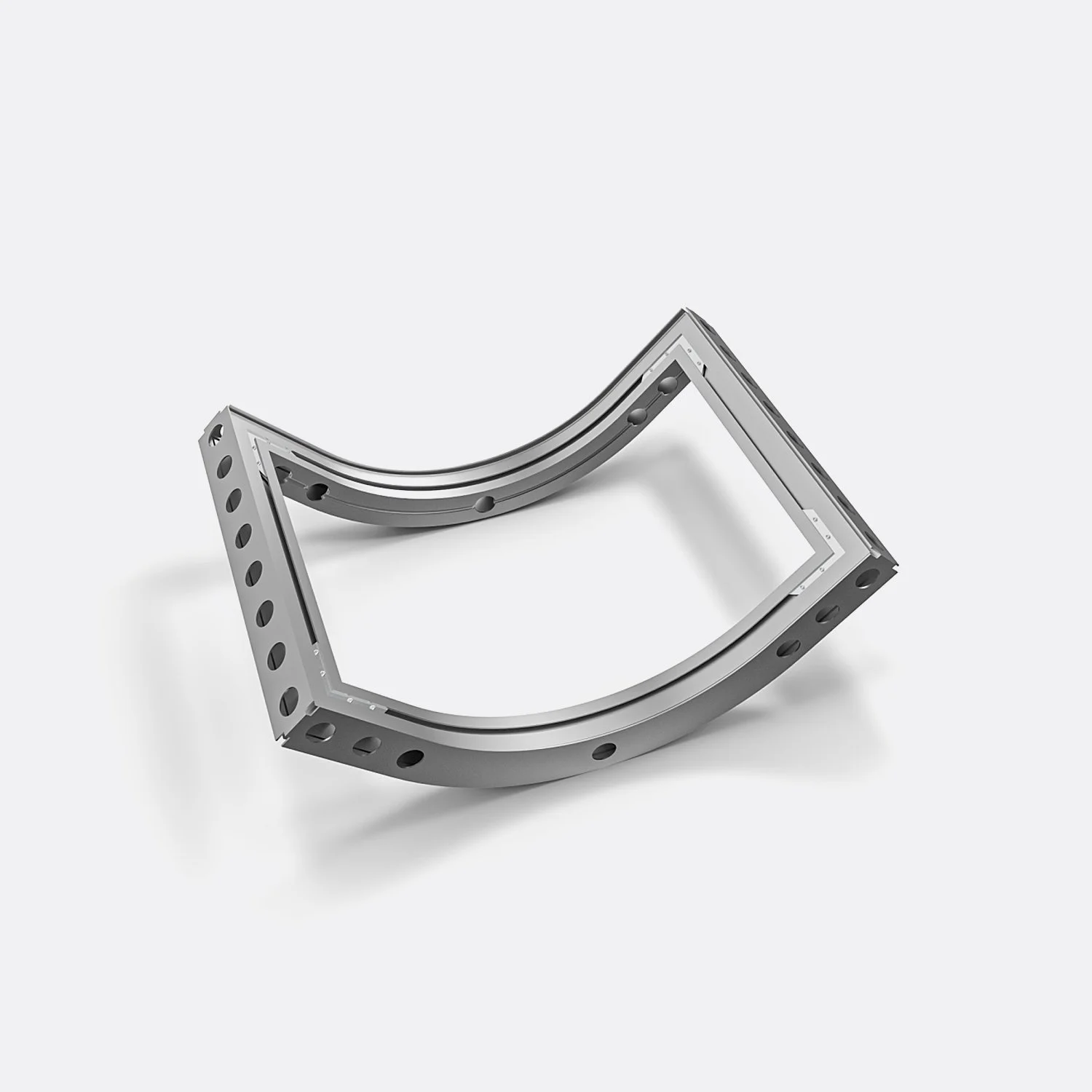 Telai curvati per stand modulare