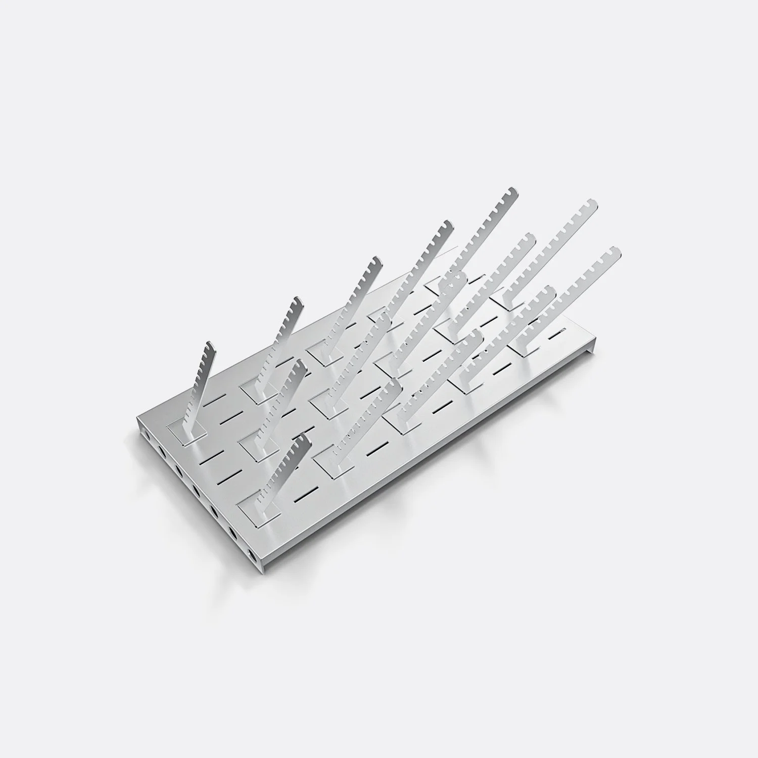 Particolare di un accessorio a staffe per stand modulare