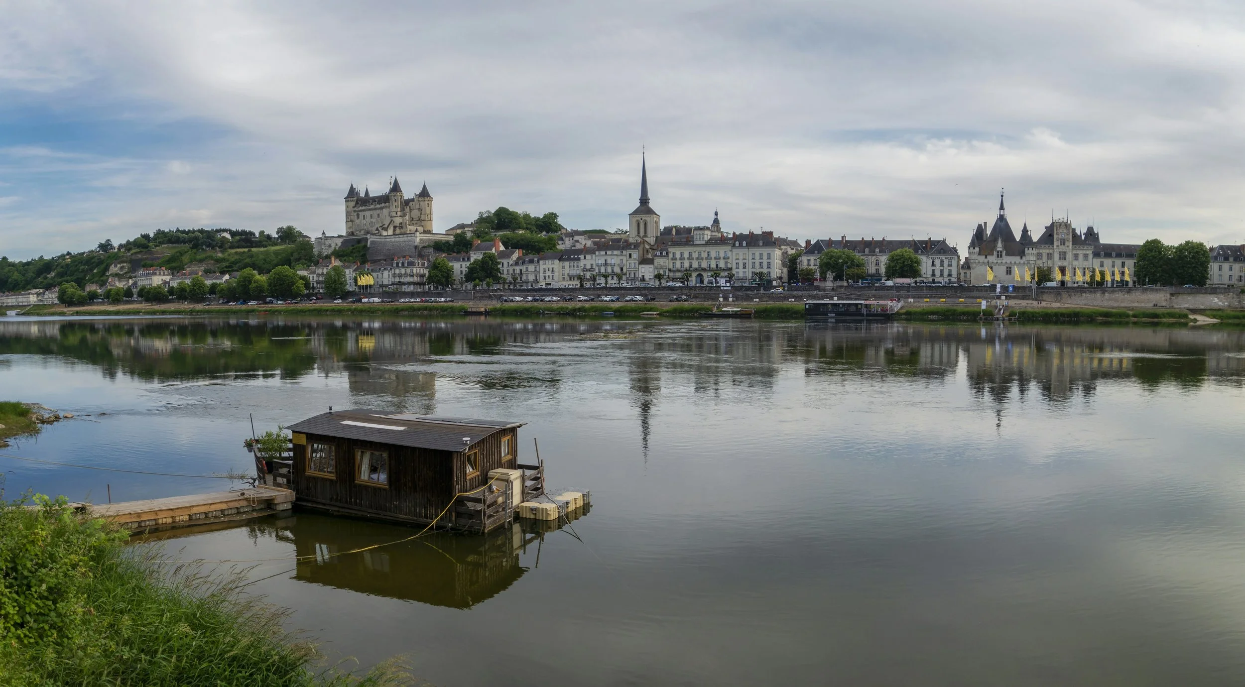 View of Saumur across the river