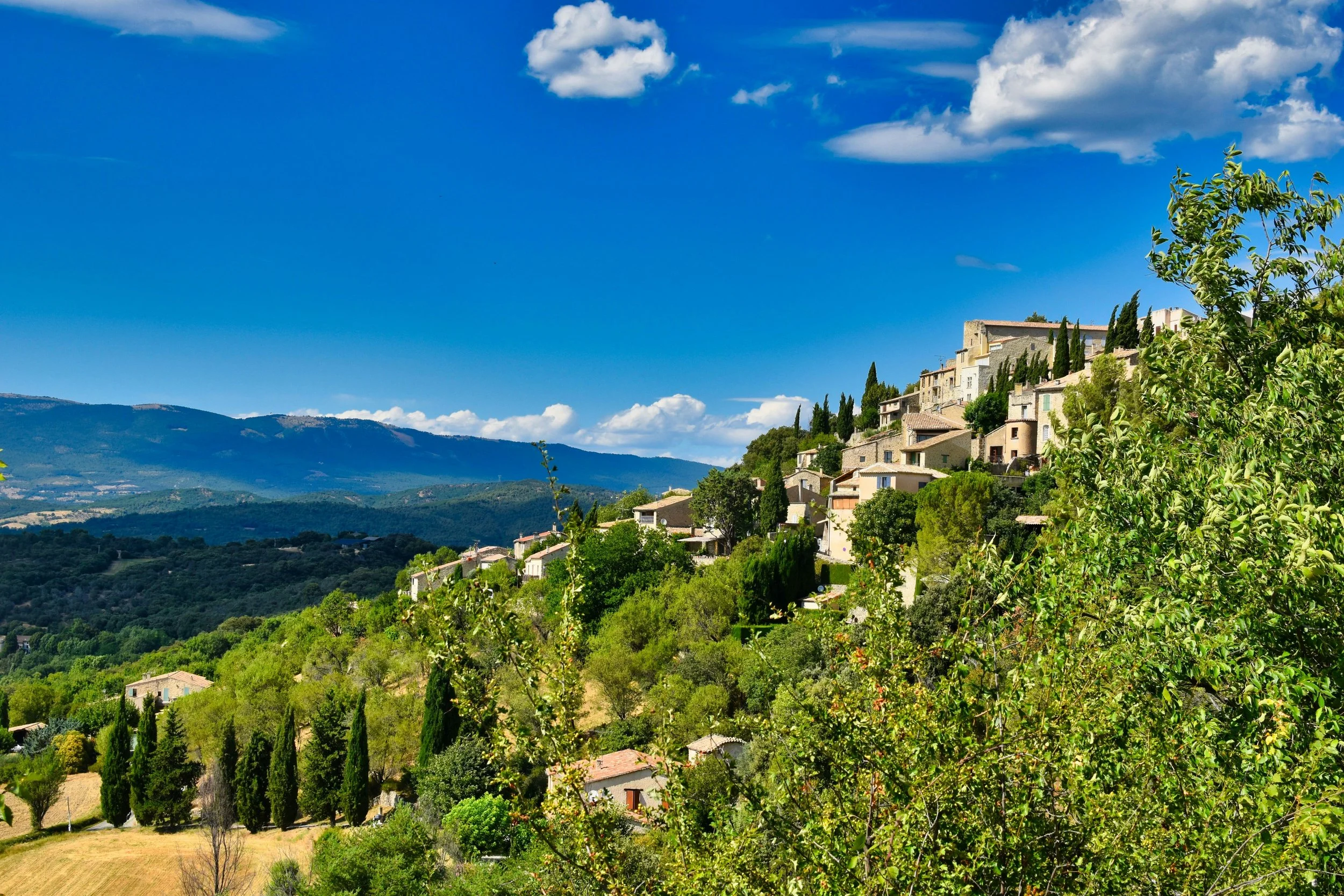 View of Lurs, Provence, France