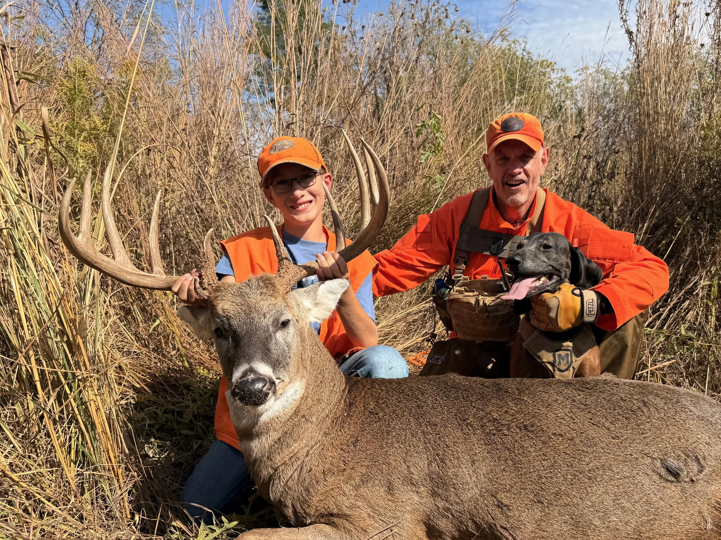 successful deer recovery using a trained blood tracking dog for youth hunter