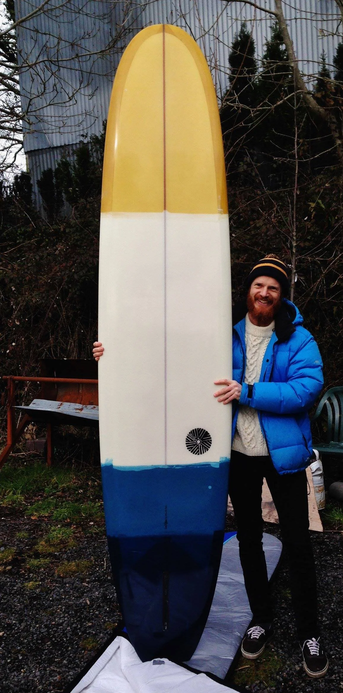 noserider surfboard with rein tint