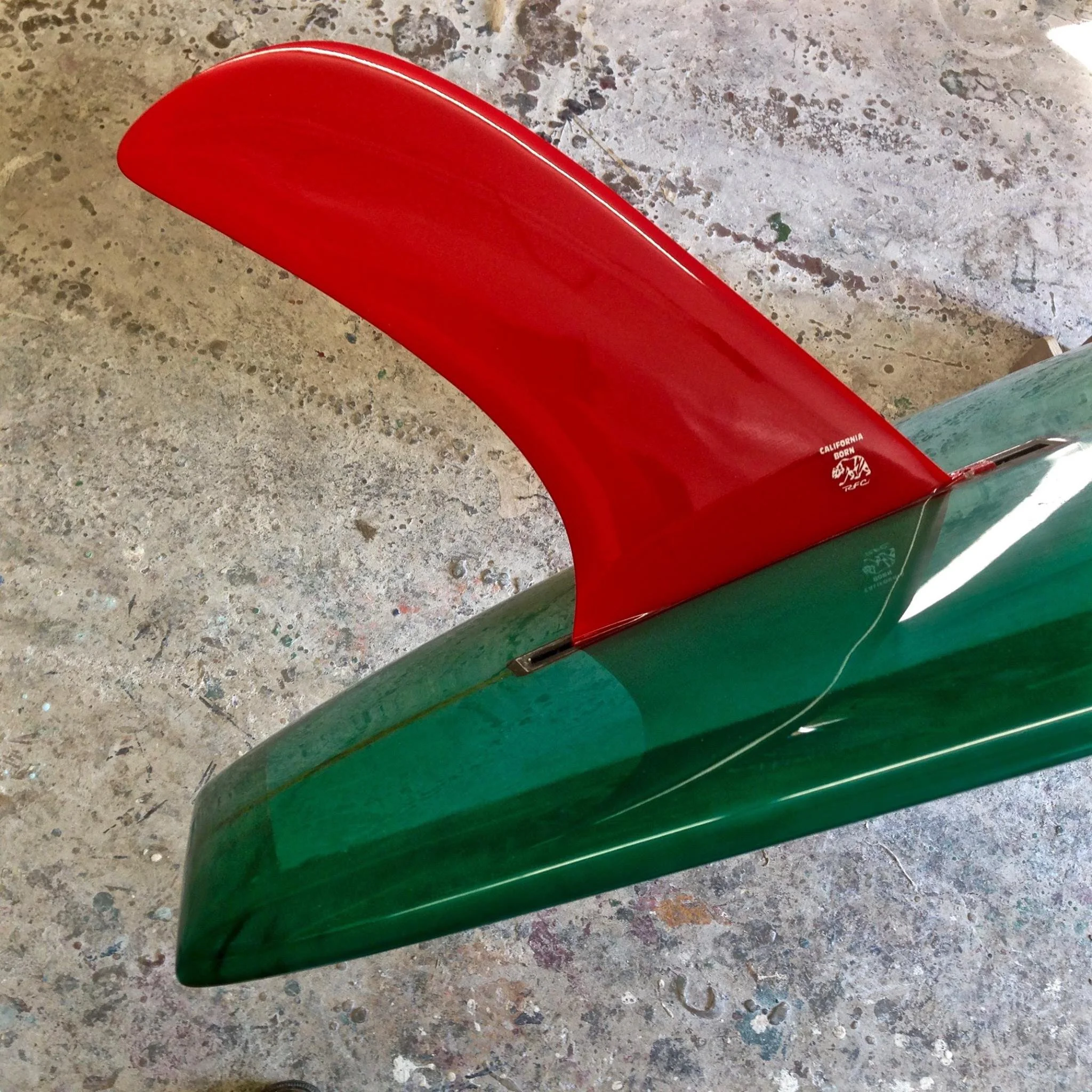 red noserider rainbow fin company single fin 