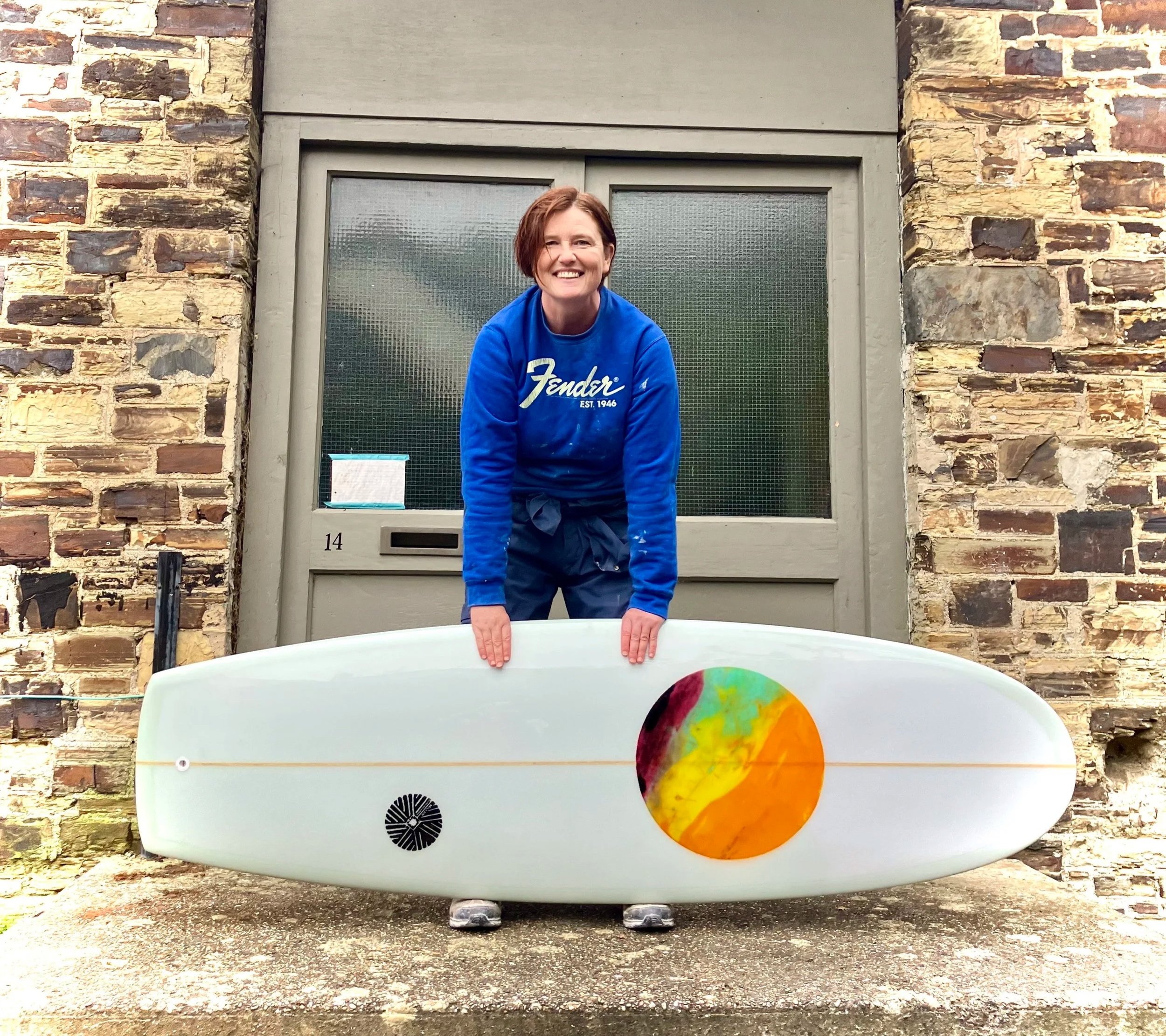 portrait of Ellie with Blimp mini Simmons