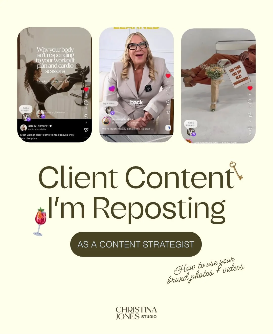 I heard you want to use your new brand photos and videos but keep drawing a blank when it&rsquo;s time to post them 👀

So here are some ideas ☝🏾[swipe and save for later]

Dreaming of the day my entire feed is of clients using their content 🙌🏾

I