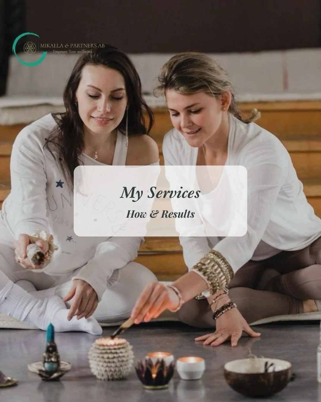 Here you can find my current services, whether you want to have a peaceful moment to land in and reconnect with yourself, or experience a deeper transformation. I meet you were you are 🌿

You can read more about my services on https://www.mikaelaper