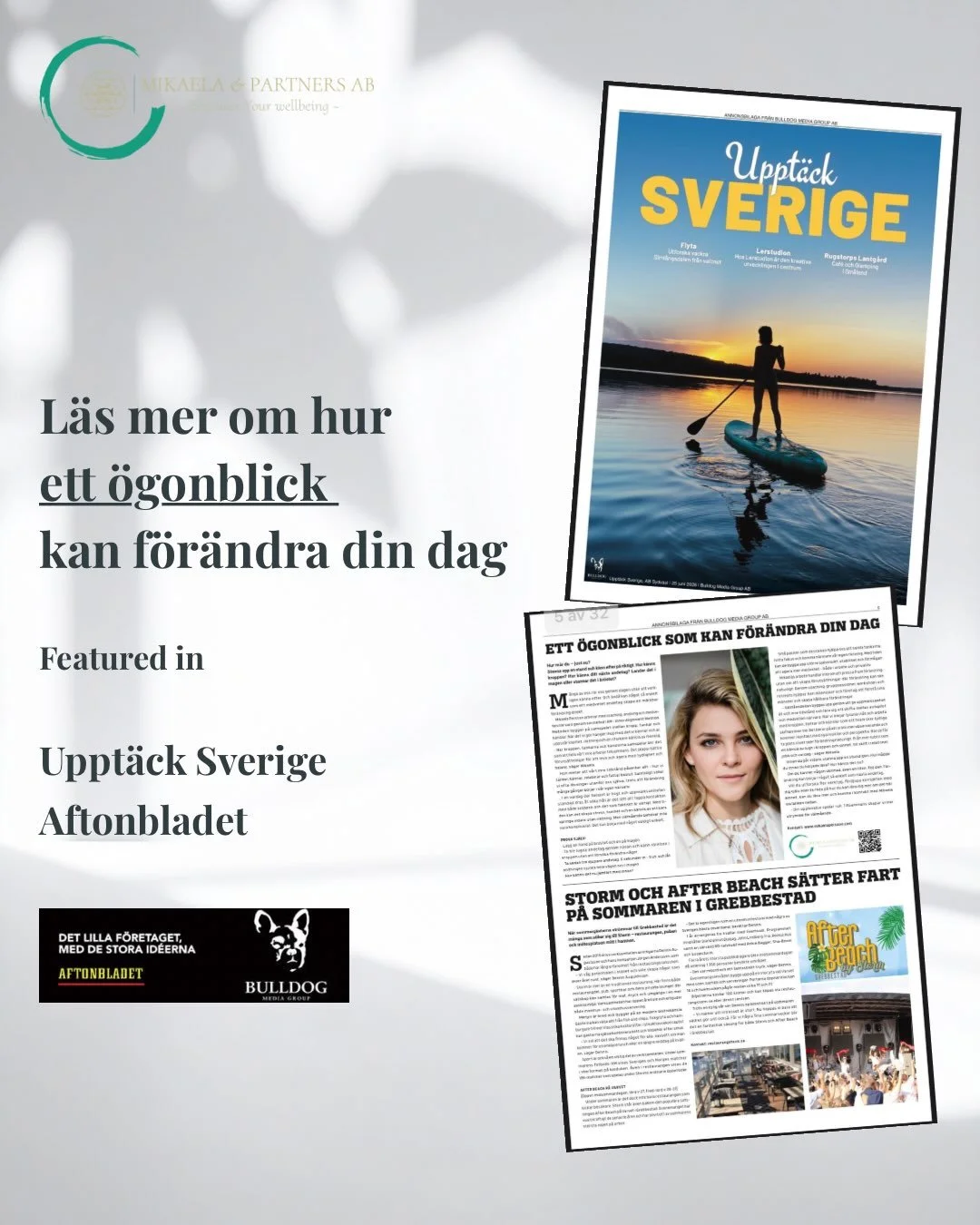 Hur kan ett &ouml;gonblick f&ouml;r&auml;ndra din dag? Kan det? Fascinerande nog, v&aring;rt tillst&aring;nd kan skifta med ett medvetet andetag och resten f&ouml;ljer 💚

Best&aring;r din vardag ocks&aring; av h&ouml;gt tempo d&auml;r det &auml;r l&