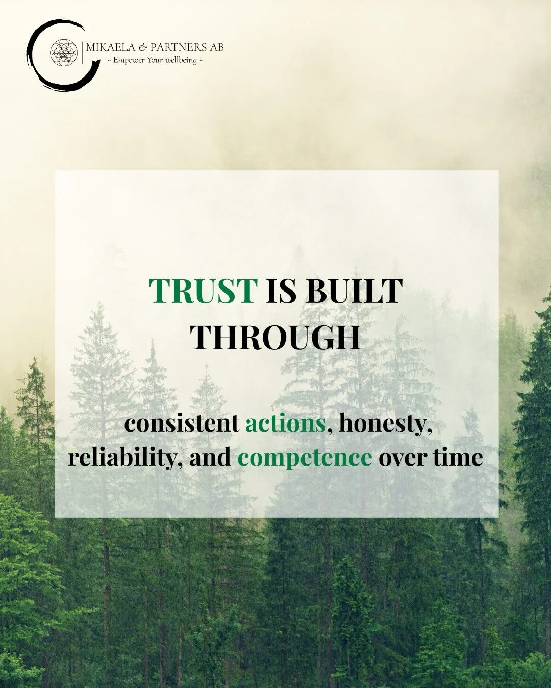 Trust isn&rsquo;t built in a moment , it&rsquo;s earned through consistent actions over time. Every promise kept and every act of honesty strengthens the foundation of a relationship. Real trust grows through reliability, respect, and integrity. Buil